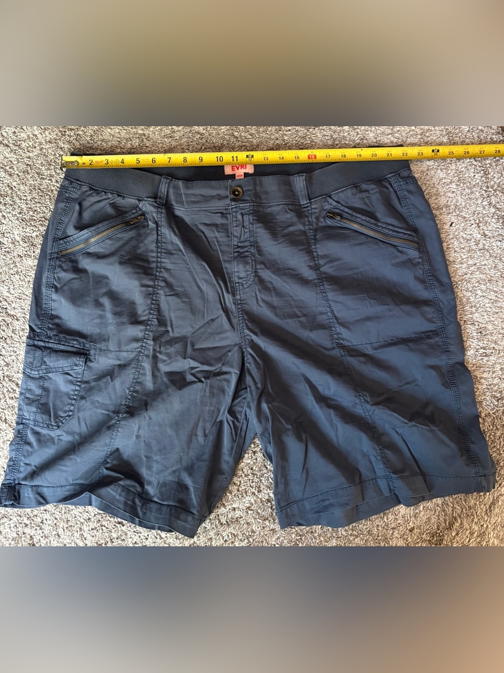Evri 20W cargo bermuda shorts (blue/grey)